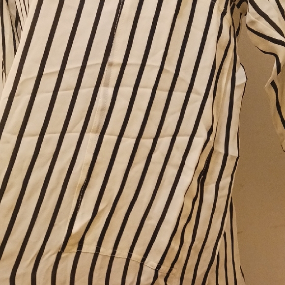KULE Black and White Striped Shirt Dress - Picture 6 of 7